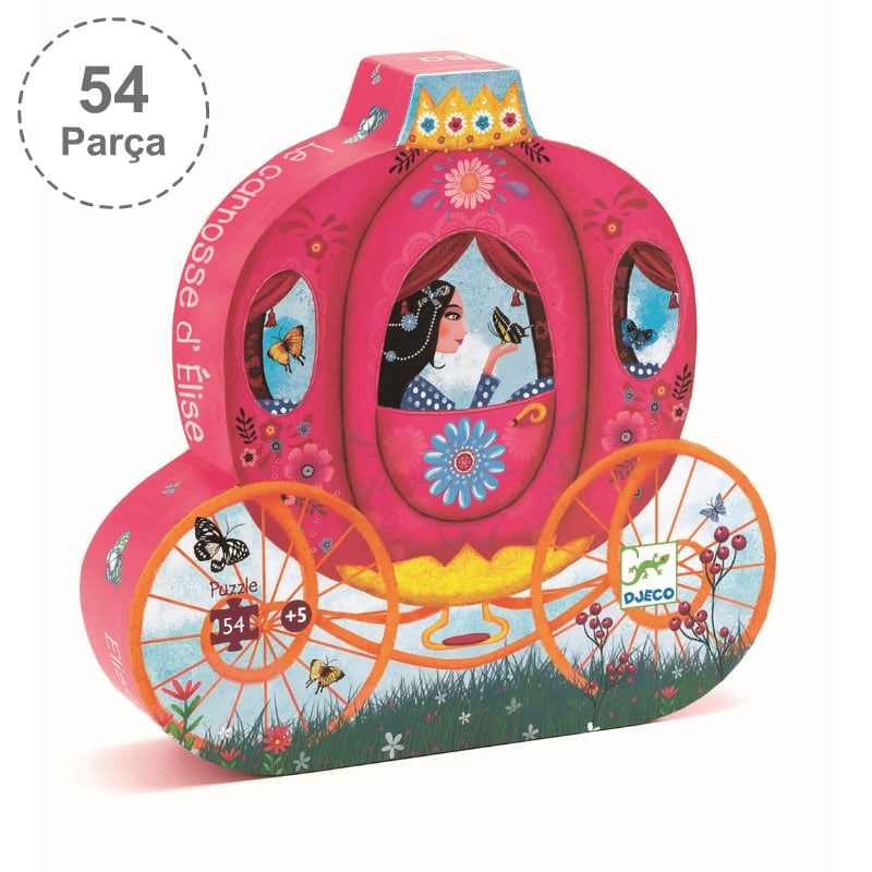 Djeco Dekoratif Puzzle 54 Parça - Elise's Carriage 