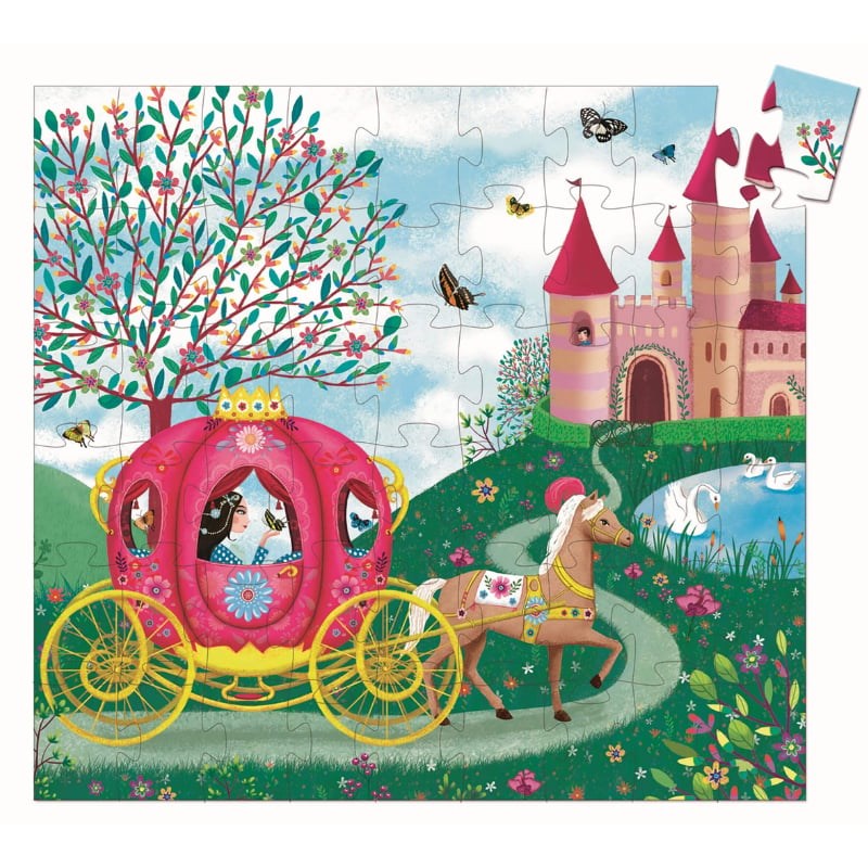 Djeco Dekoratif Puzzle 54 Parça - Elise's Carriage 