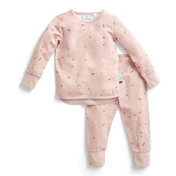 ErgoPouch Organik Pamuklu Uzun Pijama Takımı 2.0 Tog - Daisies Pembe