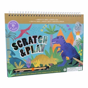 Floss & Rock  Scratch and Play Aktivite Kitabı - Dino