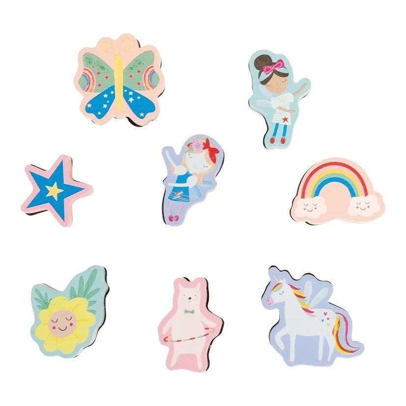 Floss & Rock Stamper Ahşap Baskı Seti - Rainbow Fairy 