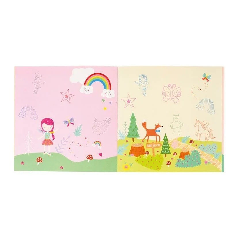 Floss & Rock Stamper Ahşap Baskı Seti - Rainbow Fairy 