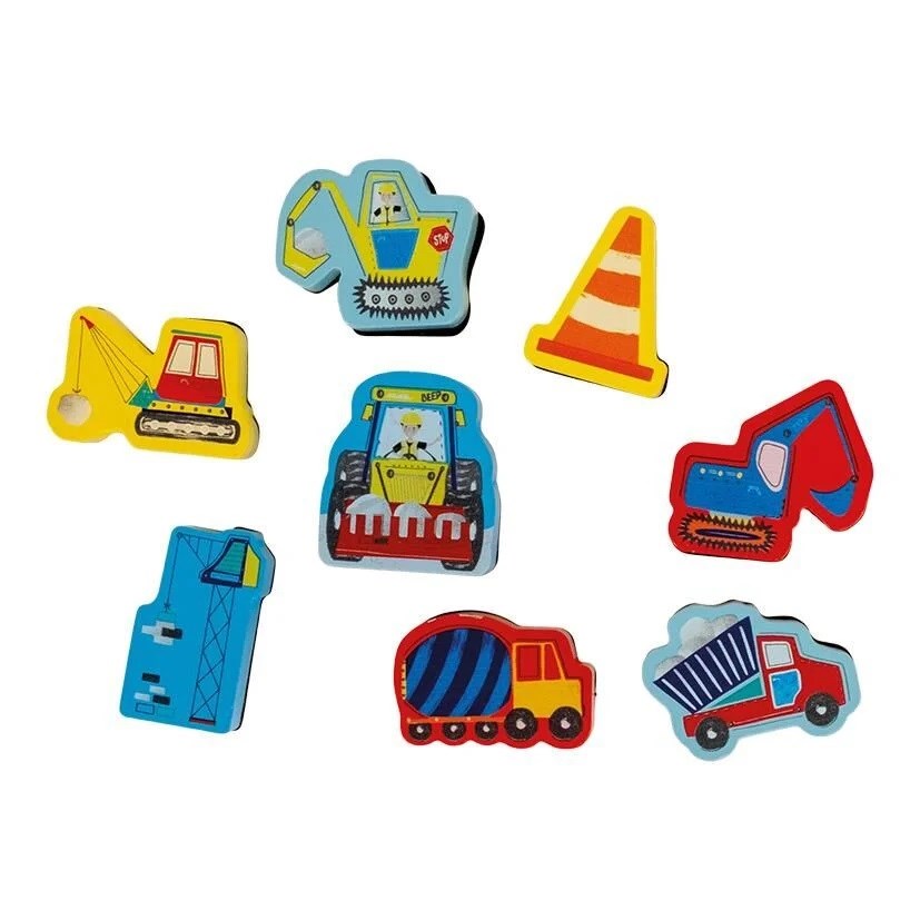 Floss & Rock Stamper Ahşap Baskı Seti -  Construction 