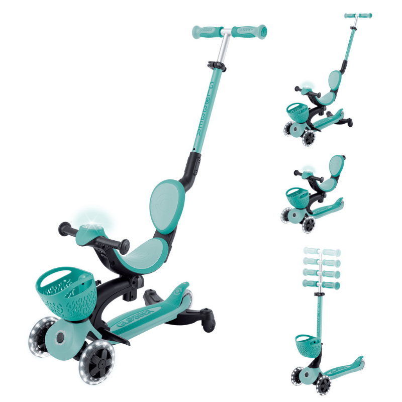 Globber Go Up Baby 360 Işıklı Scooter - Koyu Mint 