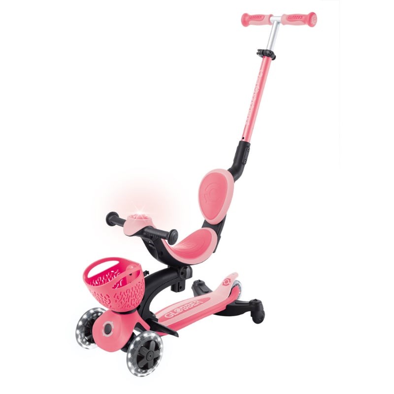 Globber Go Up Baby 360 Işıklı Scooter - Koyu Pastel Pembe 