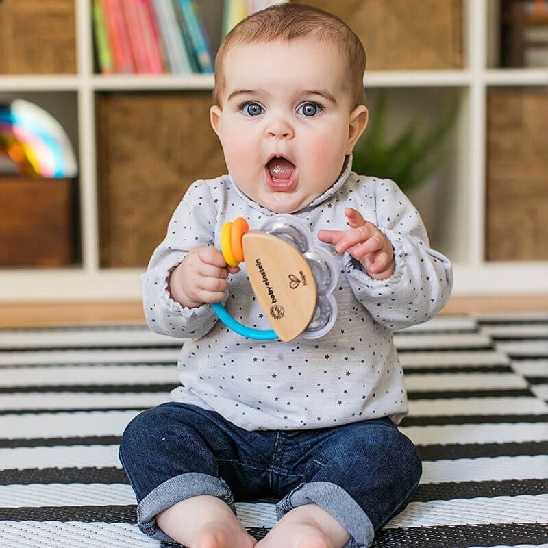 Hape Baby Einstein Tiny Tambourine Oyuncak Ahşap Tef 