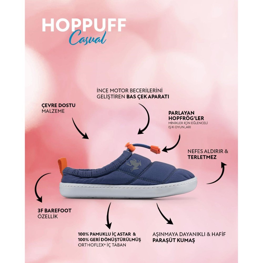 Hopfrög Hoppuff Casual Dinamik Yeşil Barefoot Çocuk Ayakkabı Yeşil