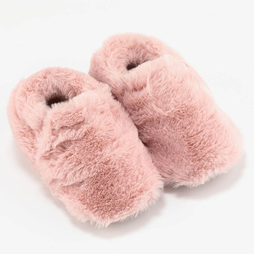 Hopfrög Furry Furry Pembe Kürk Barefoot Patik Pembe