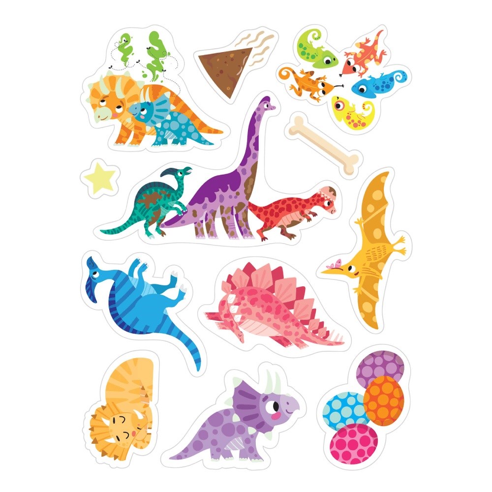 Easy Peely Dinosaurs - Peel, Stick, Play 