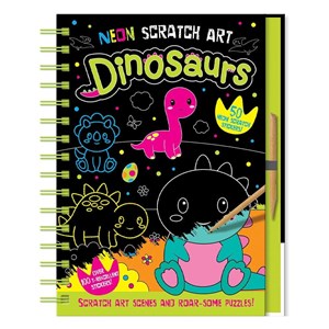 Neon Scratch Art - Dinosaurs