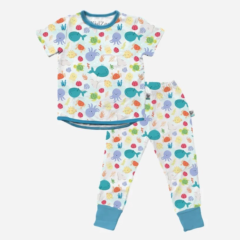 Kidzee Kısa Kollu Pijama Takımı 0.5 TOG SeaZee Pj-Zee Mavi