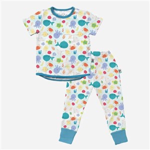 Kidzee Kısa Kollu Pijama Takımı 0.5 TOG SeaZee Pj-Zee