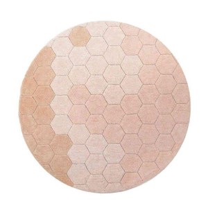 Lorena Canals Halı - Round Honeycomb Rose 140 cm