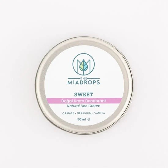 The Miadrops Sweet Doğal Krem Deodorant - 50ml 