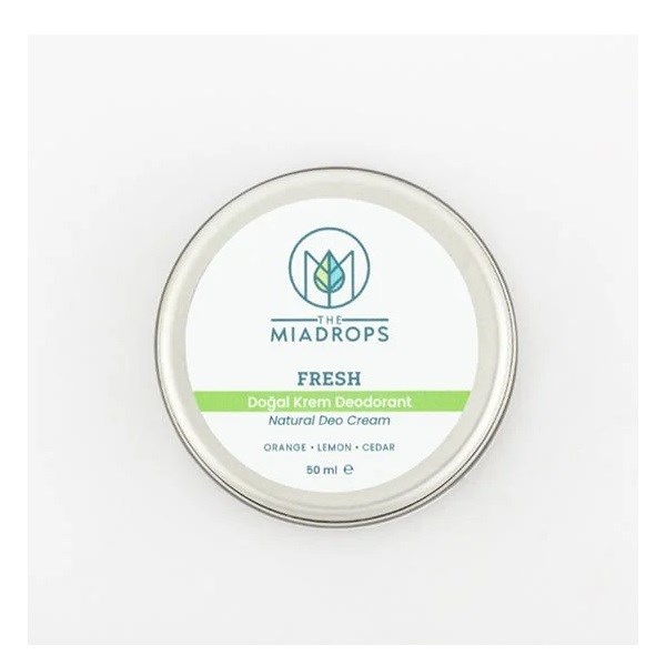 The Miadrops Fresh Doğal Krem Deodorant - 50ml 