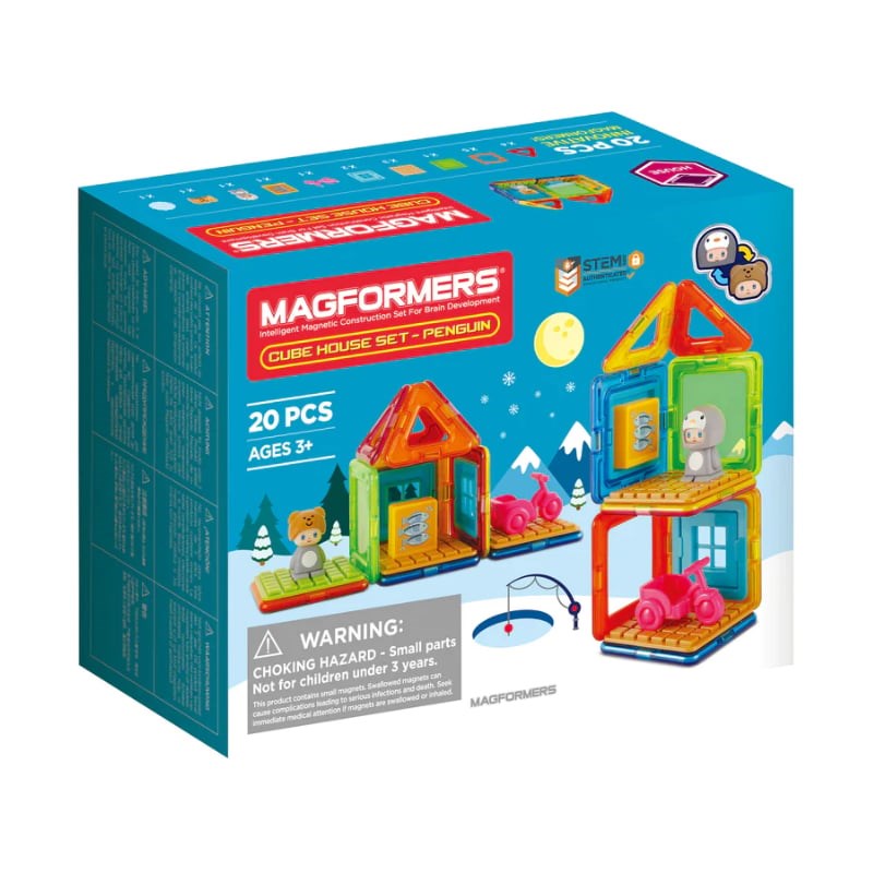 Magformers Mıknatıslı Cube House Set - Penguin - 20 Parça 