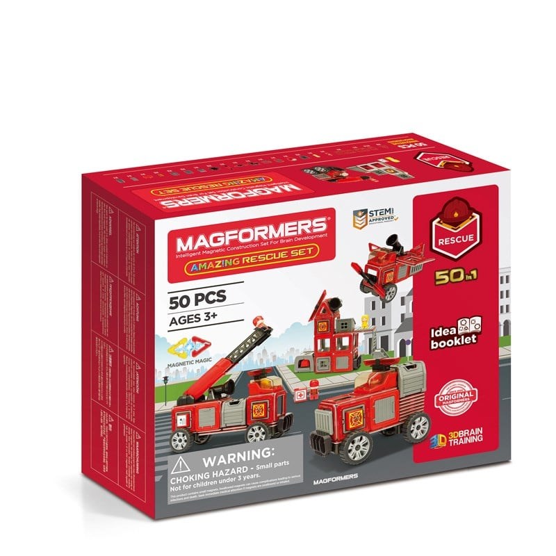 Magformers Mıknatıslı Rescue Set - 50 Parça 