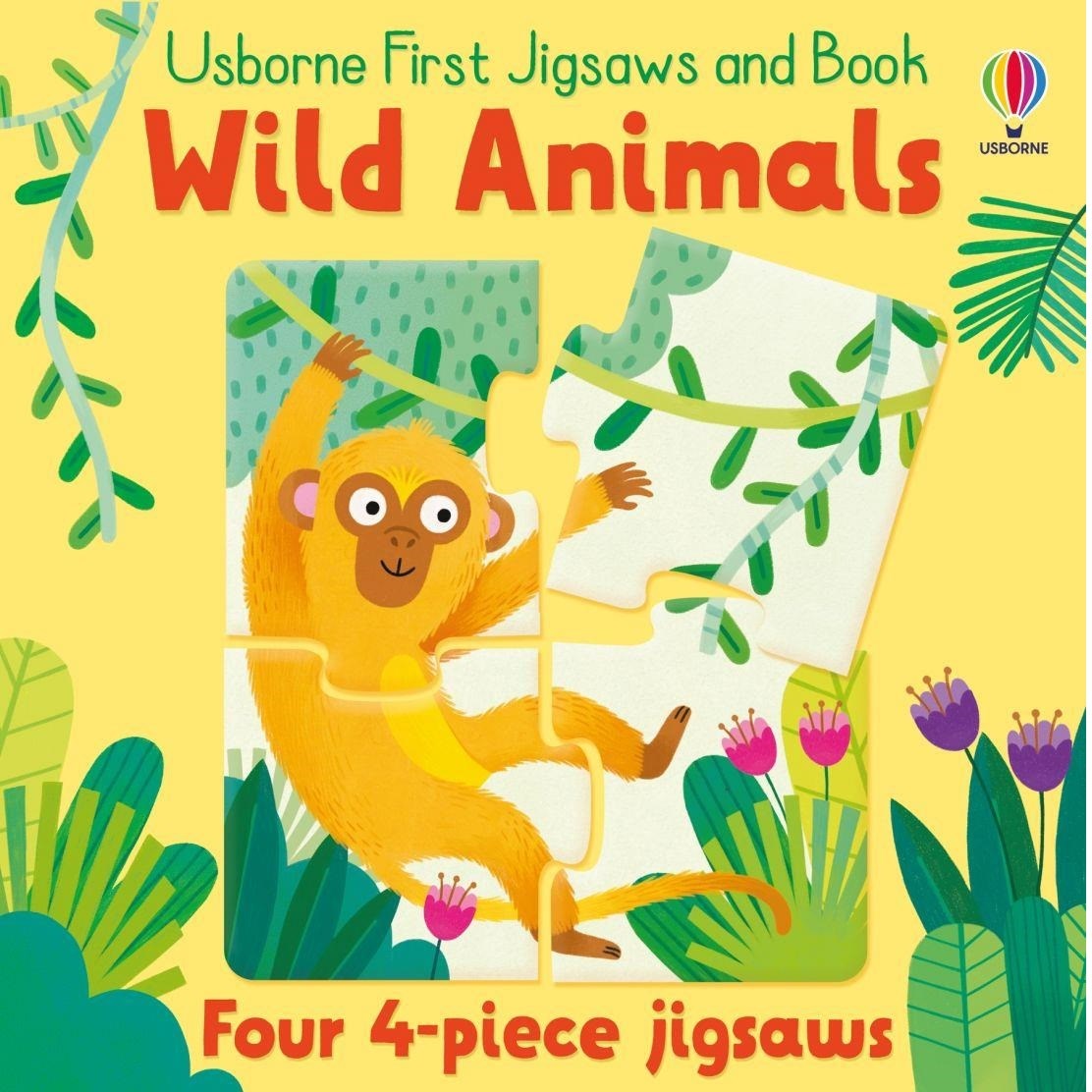 Usborne First Jigsaws And Book: Wild Animals 