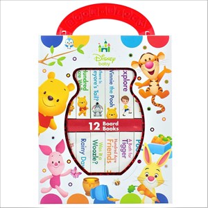 Disney Baby: My First Library Board Book Block 12 Book Set- Winnie the Pooh