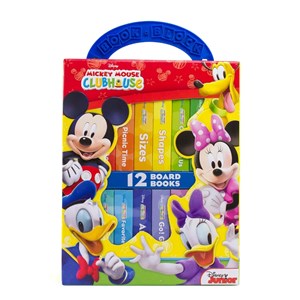 Disney Junior Mickey Mouse Clubhouse:My First Library Board Book Block 12-Book Set