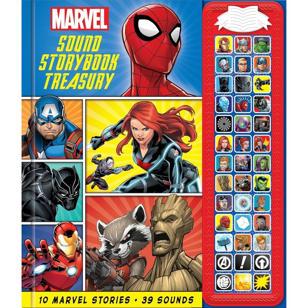 Marvel: Spider-man, Avengers, Black Panther, and More! Sound Storybook Treasury 