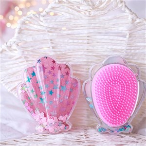 Mini & Kids Little Mermaids Hairbrush- Pembe Yıldızlı