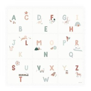 Play & Go Puzzle Oyun Matı - Alphabet/Terrazzo