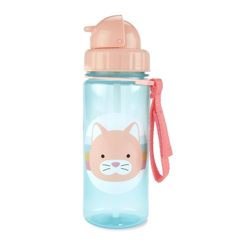 Skip Hop Zoo Pipetli Bardak 390 ml Kedi Pembe