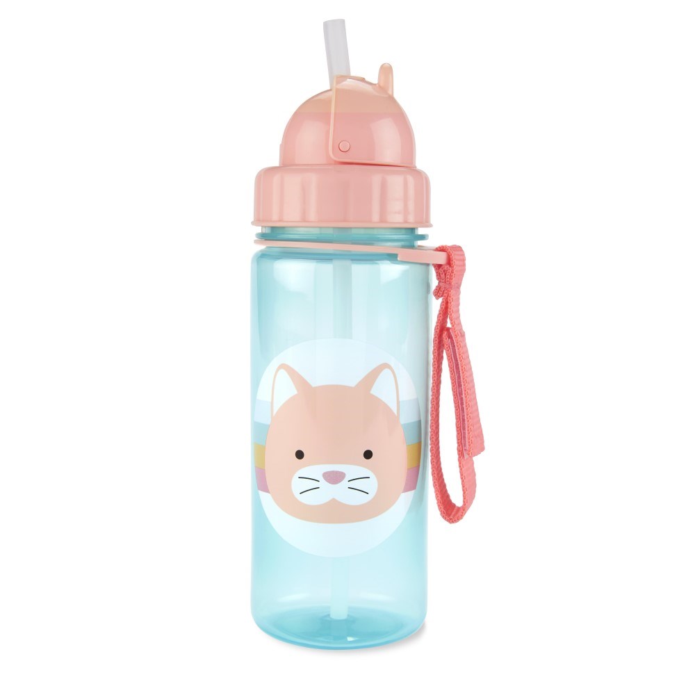 Skip Hop Zoo Pipetli Bardak 390 ml Kedi Pembe