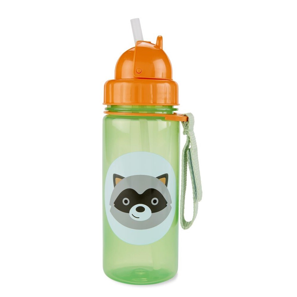 Skip Hop Zoo Pipetli Bardak 390 ml Rakun Yeşil