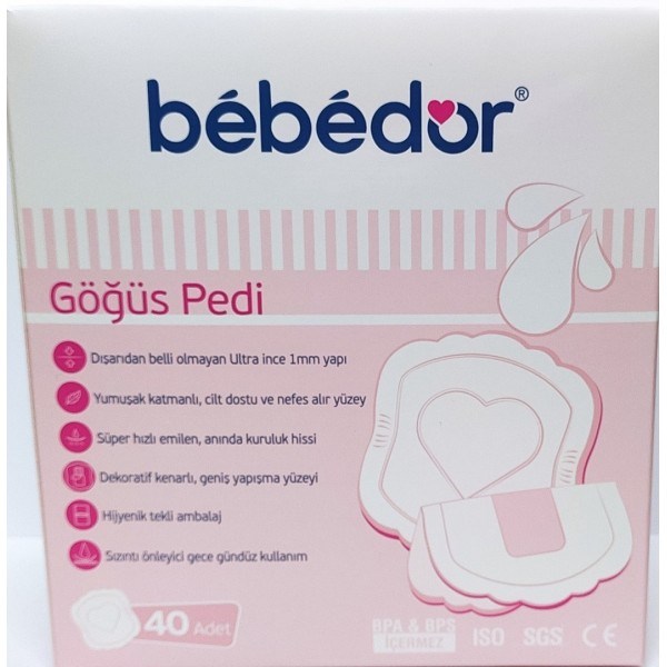 Bebedor Göğüs Pedi 40 Adet 