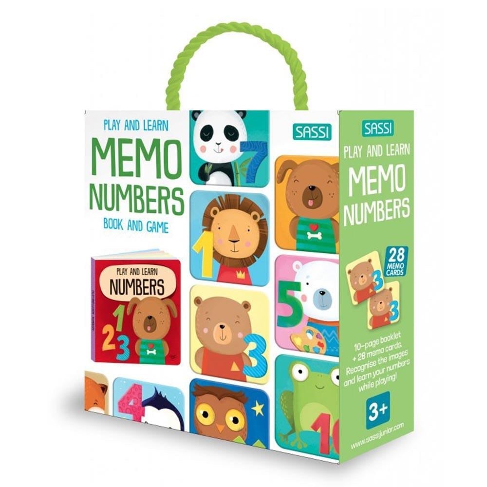 Play And Learn - Memo Numbers - Book And Game 