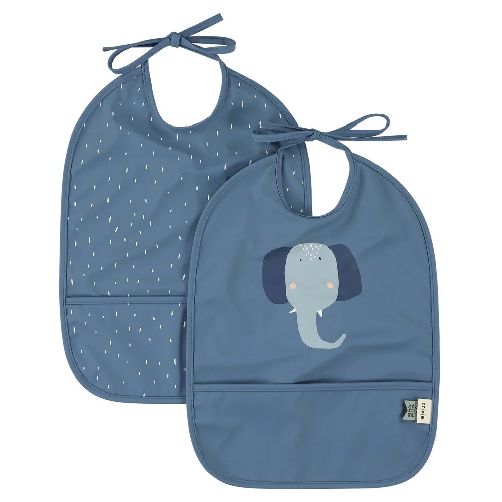 Trıxie Waterproof Bib 2'li Su Geçirmez Önlük- Mrs. Elephant 