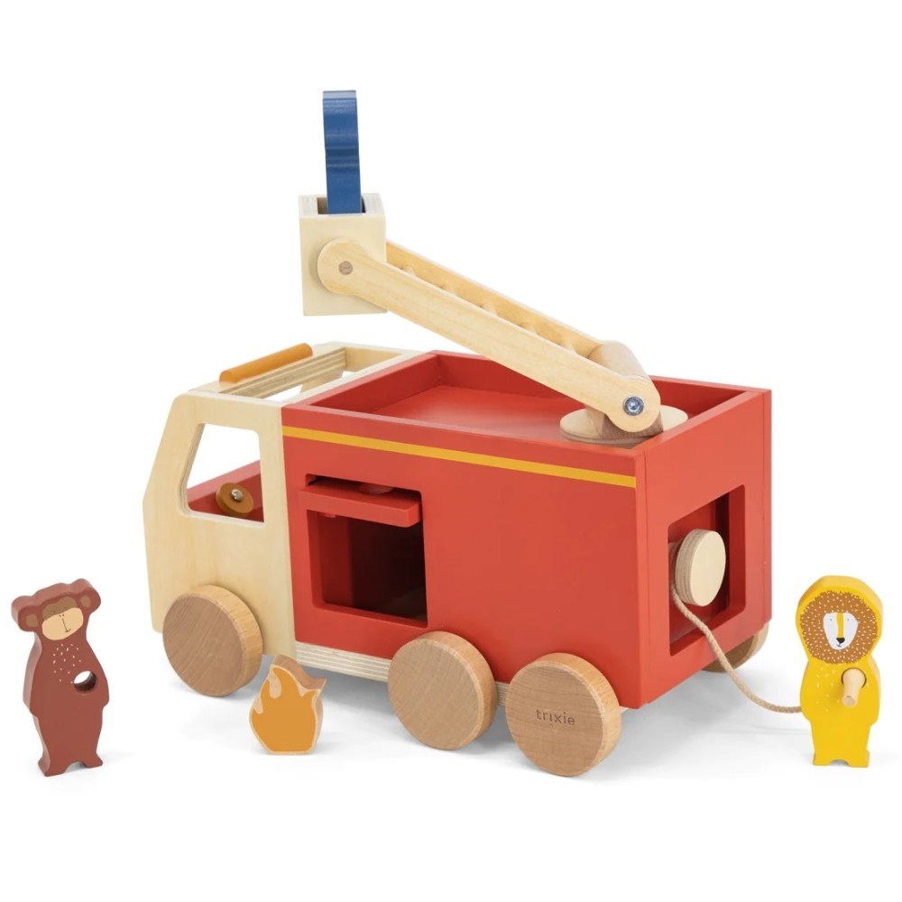 Trıxie Wooden Fire Truck - Ahşap İtfaiye 