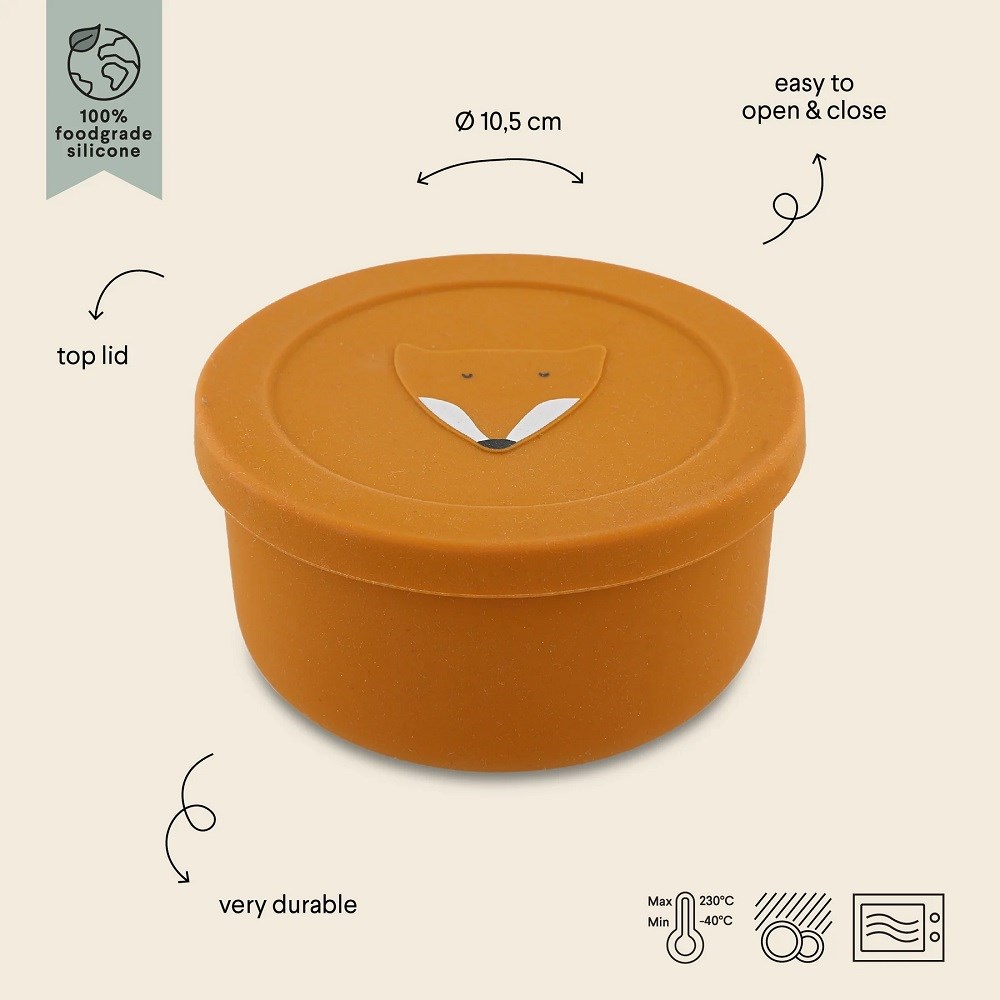 Trıxie Snack Pot Silikon Kapaklı Kase - Mr.Fox 