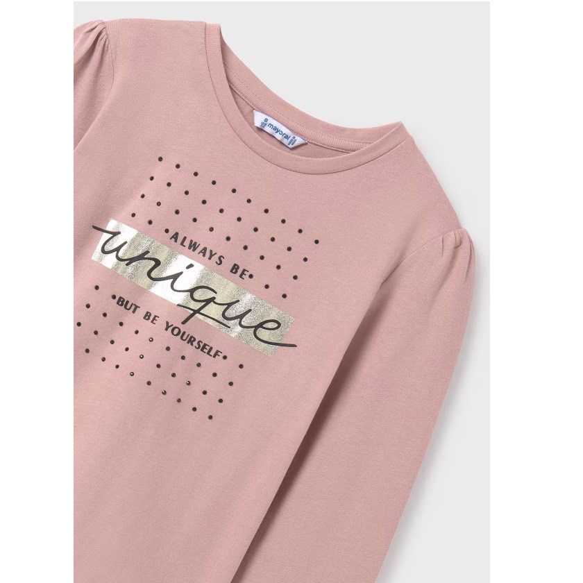 Mayoral Kışlık Kız Uzun Kol Basic T-shirt Pembe