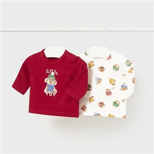 Mayoral Kışlık Erkek Bebek Uzun Kol T-shirt 2'li Set