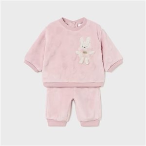 Mayoral Kışlık Kız Bebek S-shirt Pantolon 2'li Set