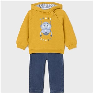 Mayoral Kışlık Erkek Bebek S-shirt Pantolon 2'li Set