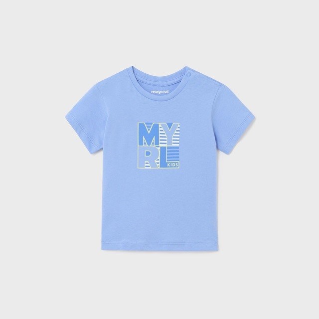 Mayoral Yazlık Erkek Bebek Basic Kısa Kol T-shirt Mavi