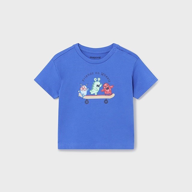 Mayoral Yazlık Erkek Bebek Kısa Kol T-shirt 2'li Set Mavi