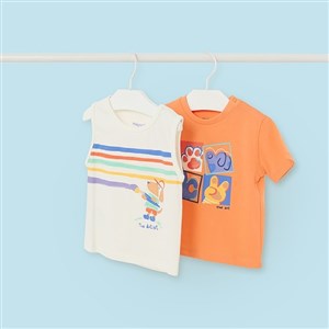 Mayoral Yazlık Erkek Bebek Kısa Kol T-shirt 2'li Set