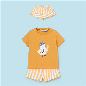 Mayoral Yazlık Erkek Bebek T-shirt Mayo Şapka Set