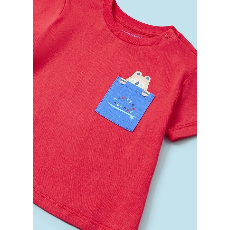 Mayoral Yazlık Erkek Bebek T-shirt Şort Mayo Set Kırmızı