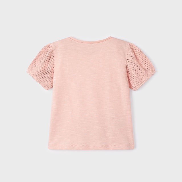 Mayoral Yazlık Kız Kısa Kol T-shirt Pembe