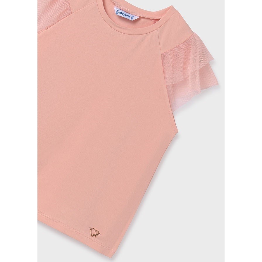 Mayoral Yazlık Kız Kısa Kol T-shirt Pembe