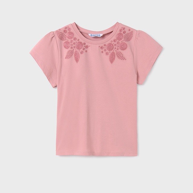 Mayoral Yazlık Kız Kısa Kol T-shirt Pembe