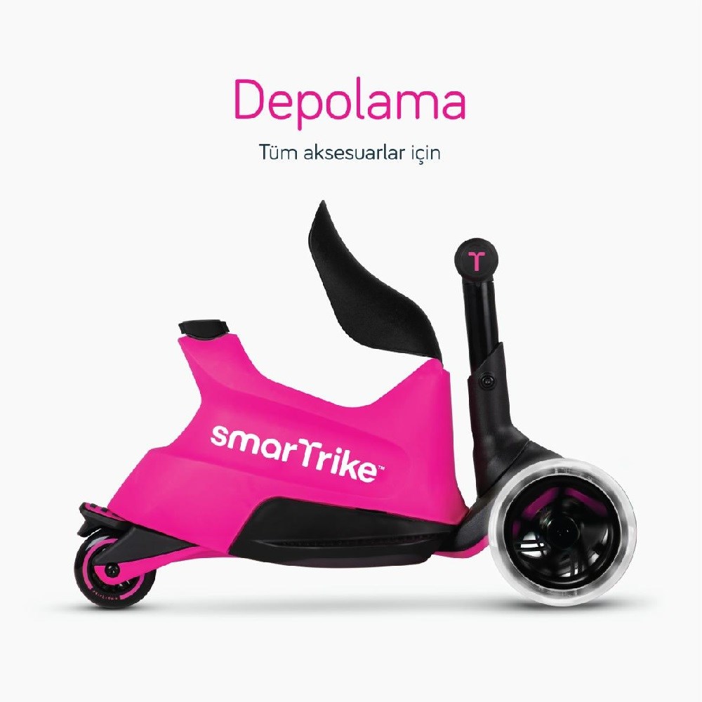 SmarTrike Xtend Büyüyebilen Ride On Scooter 1- 12 Yaş Pembe 