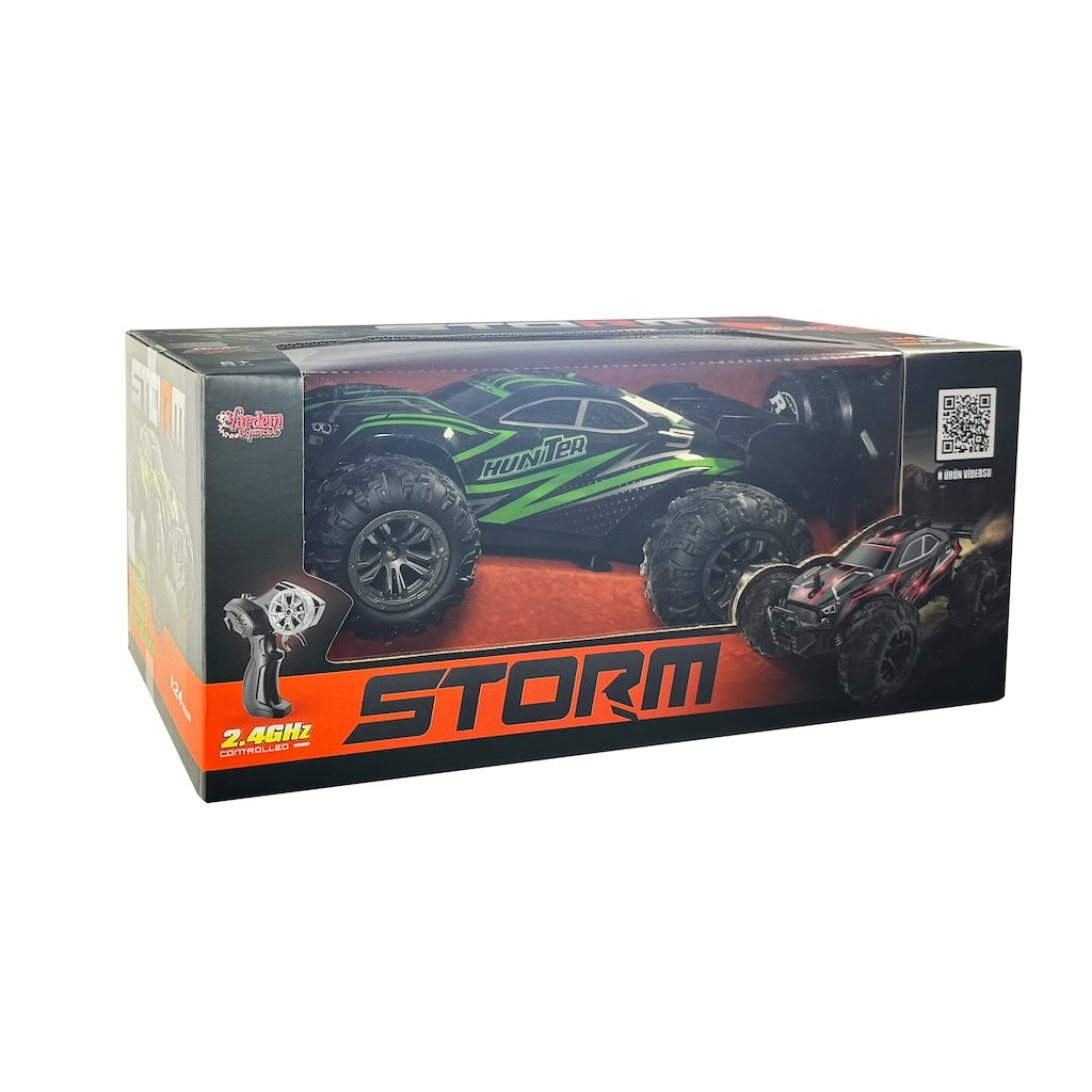 Vardem Uzaktan Kumandalı Şarjlı Storm Off Road Işıklı Araba - Yeşil 