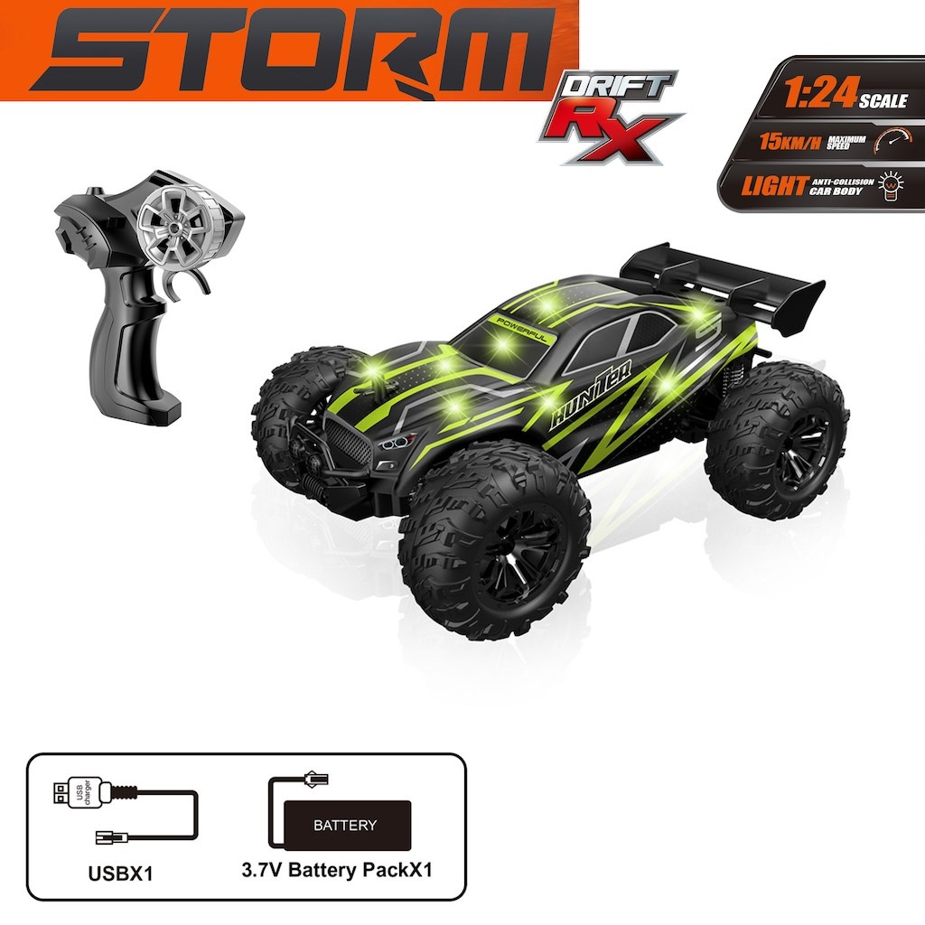 Vardem Uzaktan Kumandalı Şarjlı Storm Off Road Işıklı Araba - Yeşil 